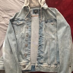 Express denim hooded jacket